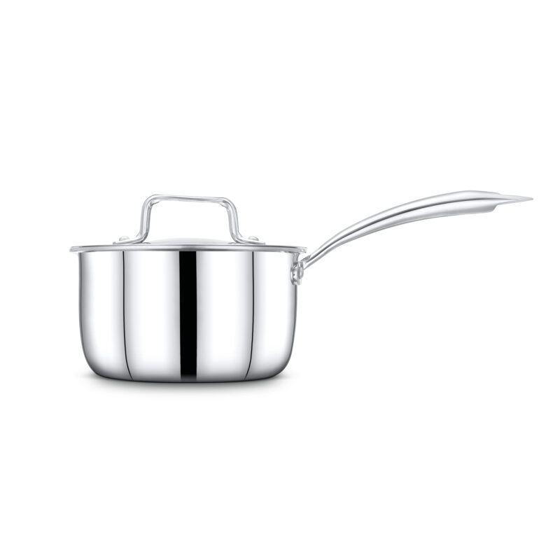 Hard Anodised Sauce Pan with Steel Lid
