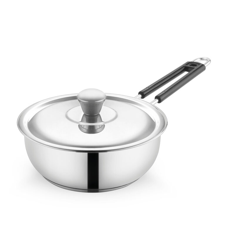 Regular Series Stainless Steel Deep Fry Pan With Lid, Gas And Induction
